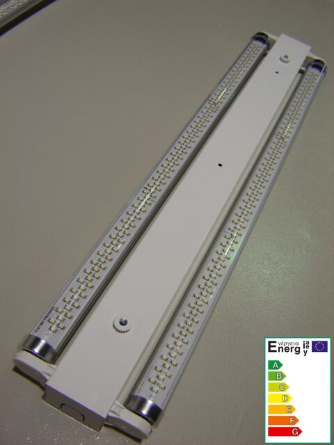 PACK 2 FLUOLED  8W 840 220V + FIXTURE